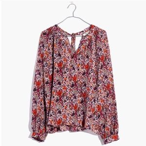Madewell x Karen Walker® Silk Floral Gennaker Top